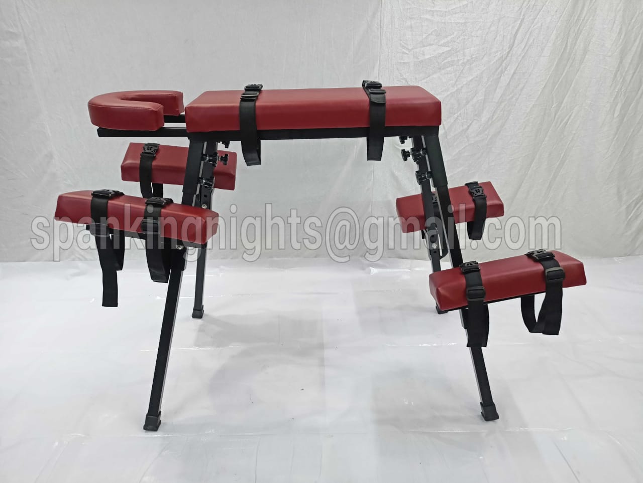 Spanking bench Bdsm Flogging Restraint Heavy Duty Bdsm Furniture Wine Color Bench