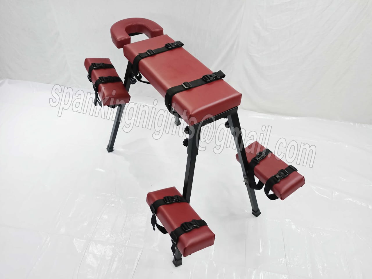 Spanking bench Bdsm Flogging Restraint Heavy Duty Bdsm Furniture Wine Color Bench