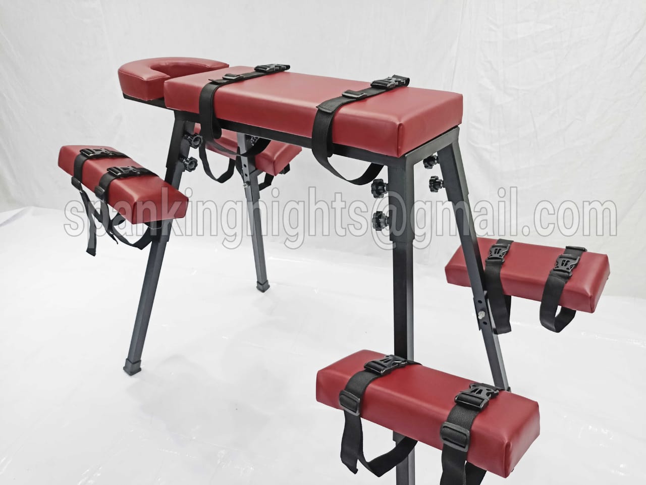 Spanking bench Bdsm Flogging Restraint Heavy Duty Bdsm Furniture Wine Color Bench