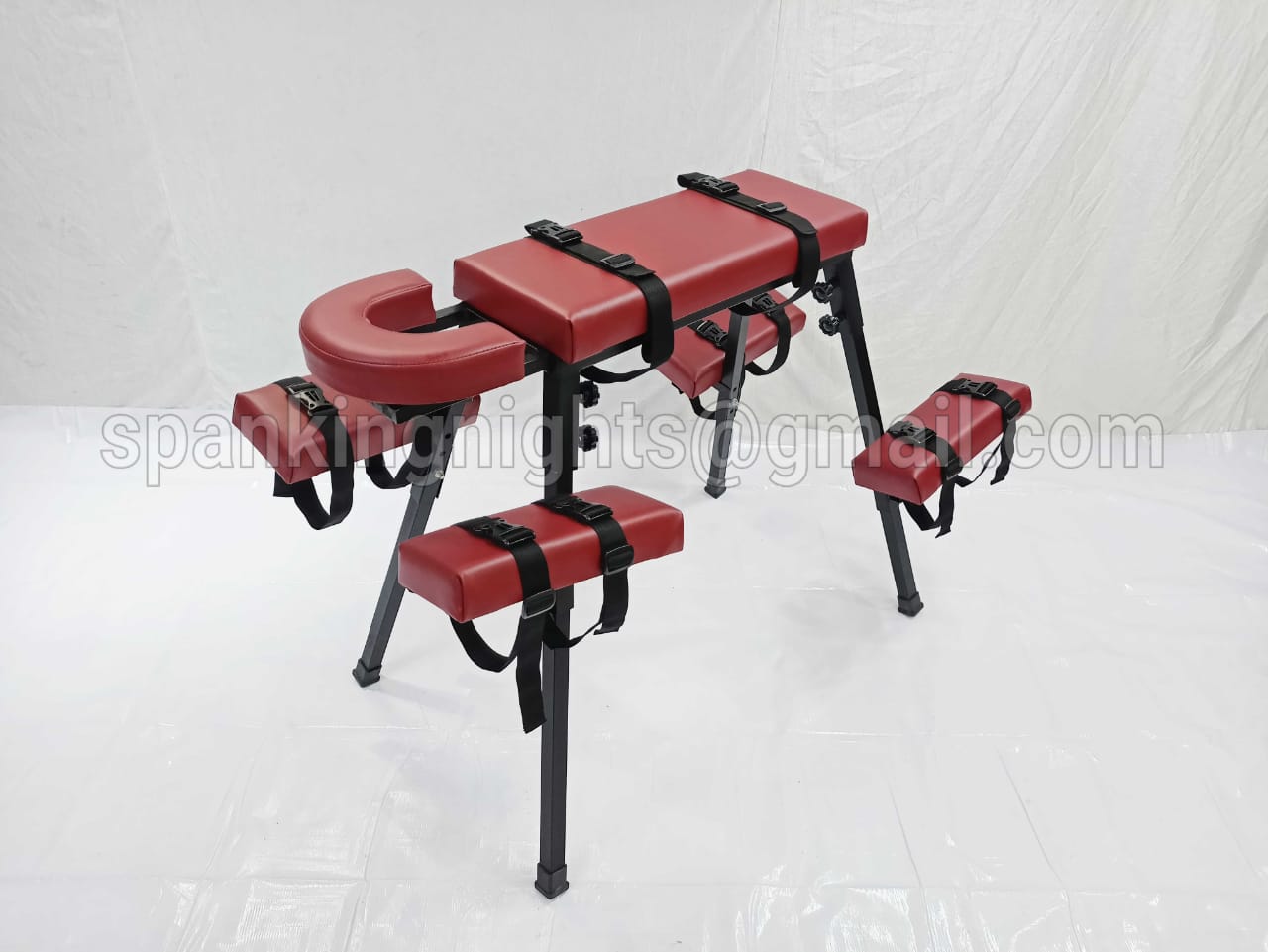 Spanking bench Bdsm Flogging Restraint Heavy Duty Bdsm Furniture Wine Color Bench