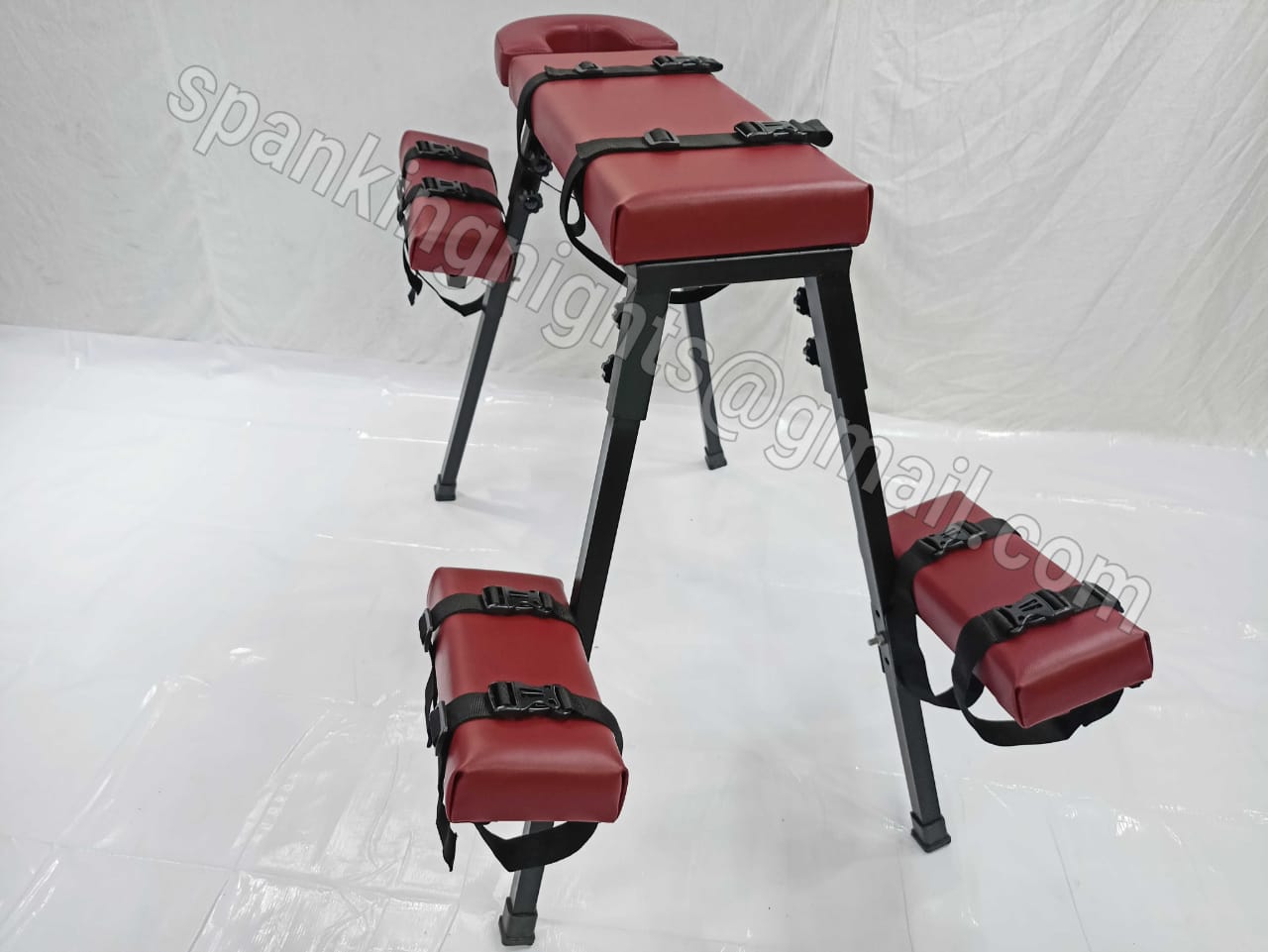 Spanking bench Bdsm Flogging Restraint Heavy Duty Bdsm Furniture Wine Color Bench