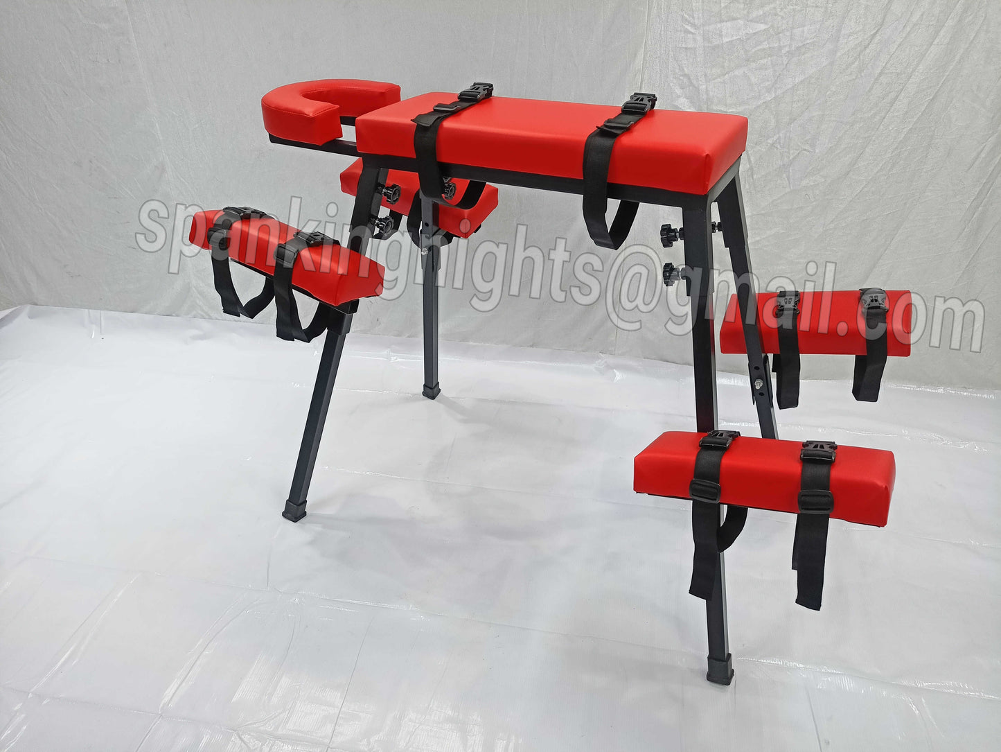 Spanking bench Bdsm Flogging Restraint Heavy Duty Bdsm Furniture Red Color Bench