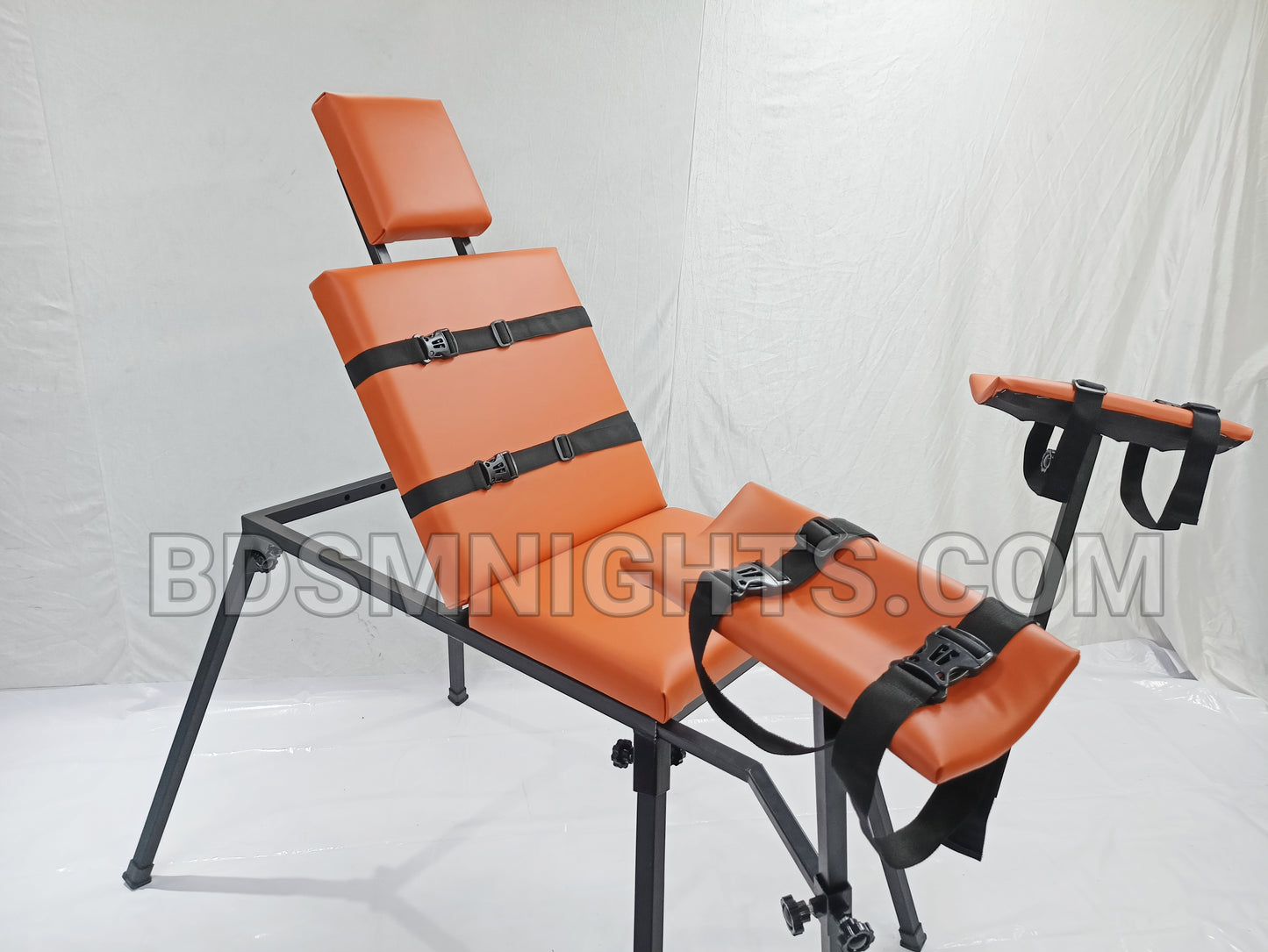 Spanking Bench Bdsm Sex Chair Restraint Bondage Orange Color chair