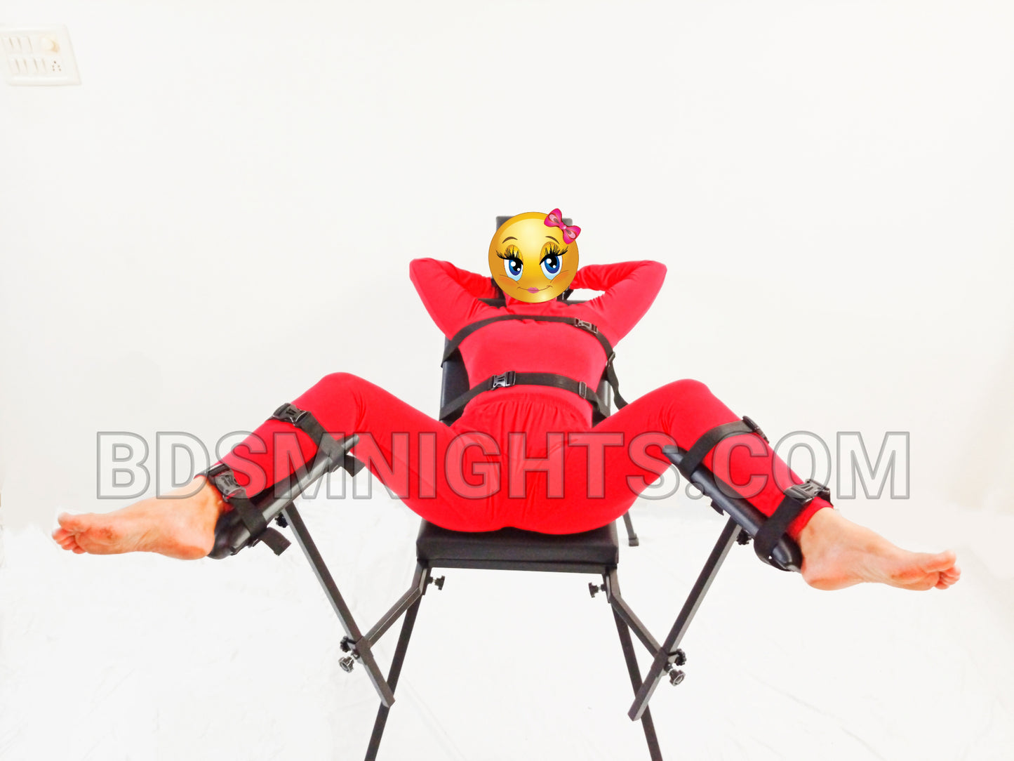 Spanking Bench Bdsm Sex Chair Restraint Bondage Red Color Chair